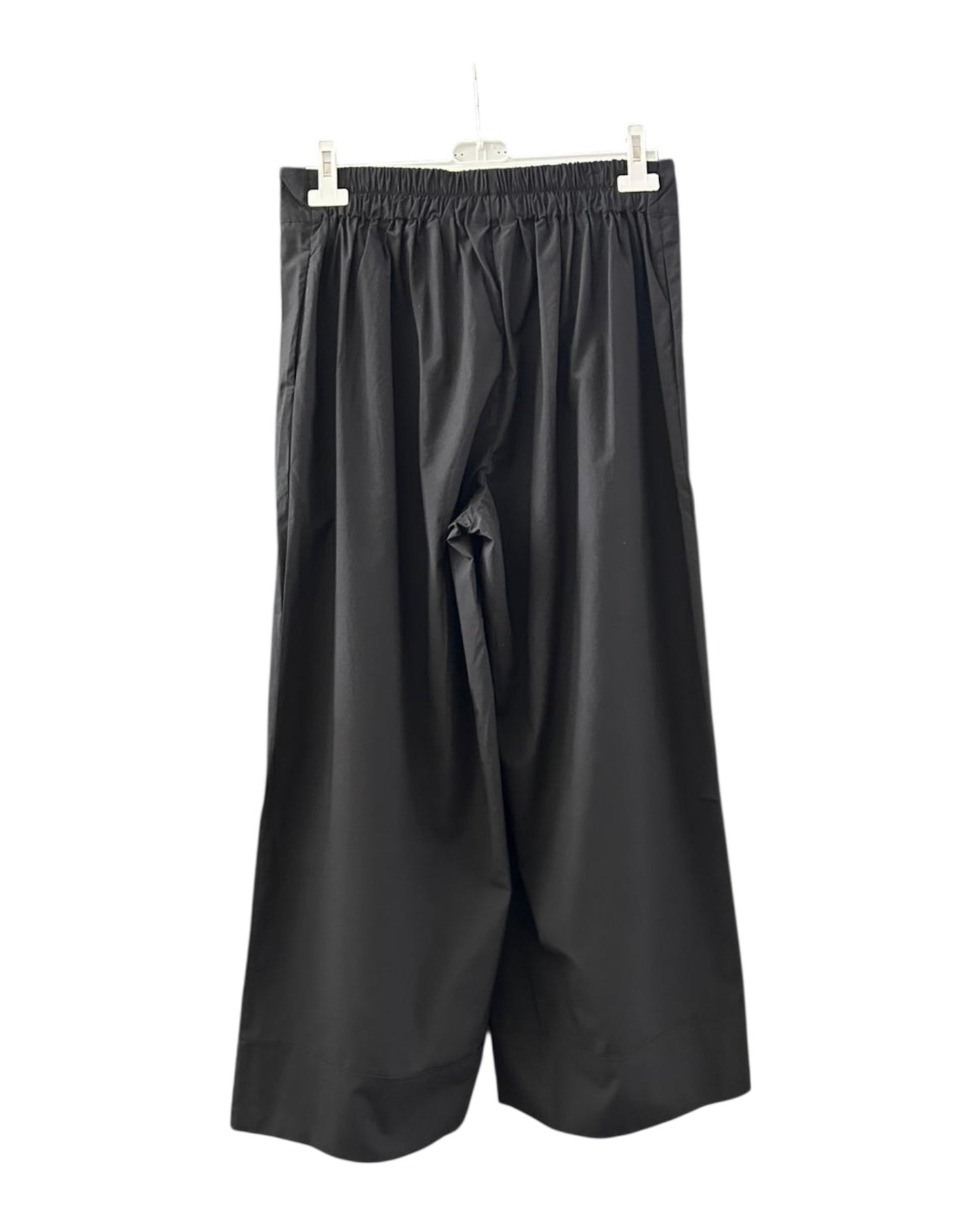 Tirelli wide leg cropped trouser - Black