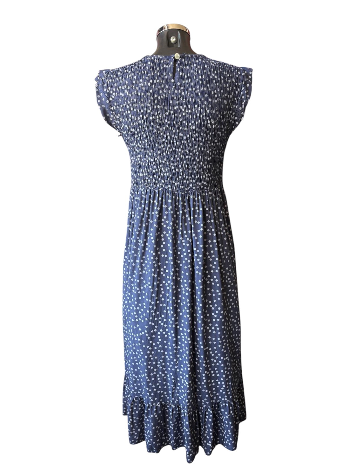 Molly midi dress - Navy spot