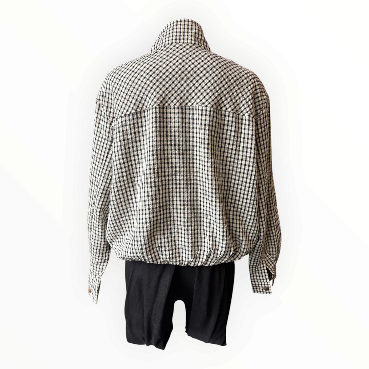 Tammy checked lightweight jacket - Black/cream