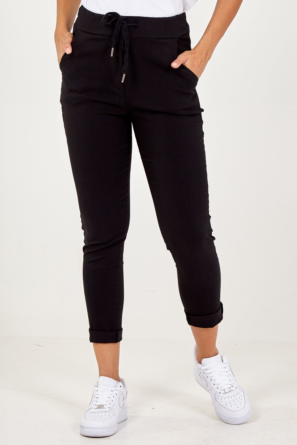 New Aria smooth super stretchy trousers - Black