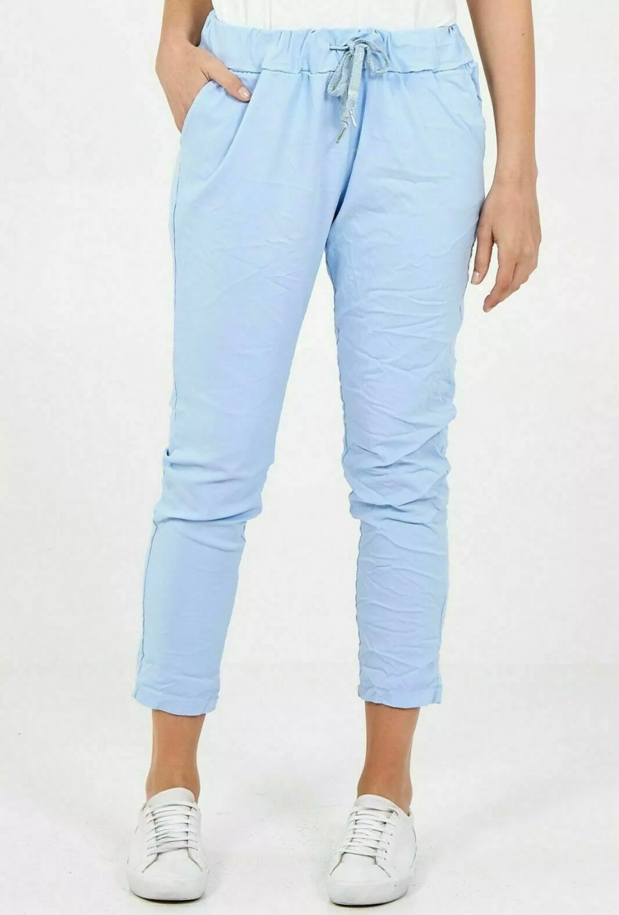 New Aria smooth super stretchy trousers - Ice blue