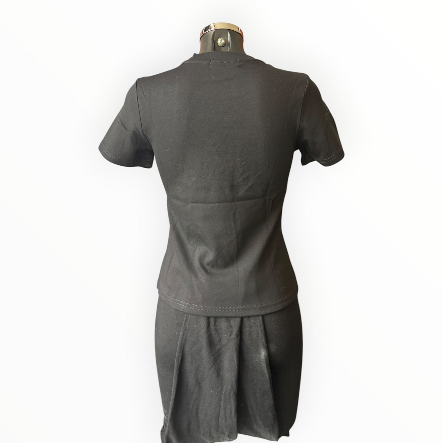 Sasha basic cap sleeve tshirt  - Black