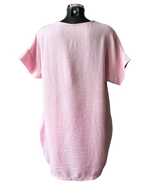 Cassidy tunic top - Pale Pink