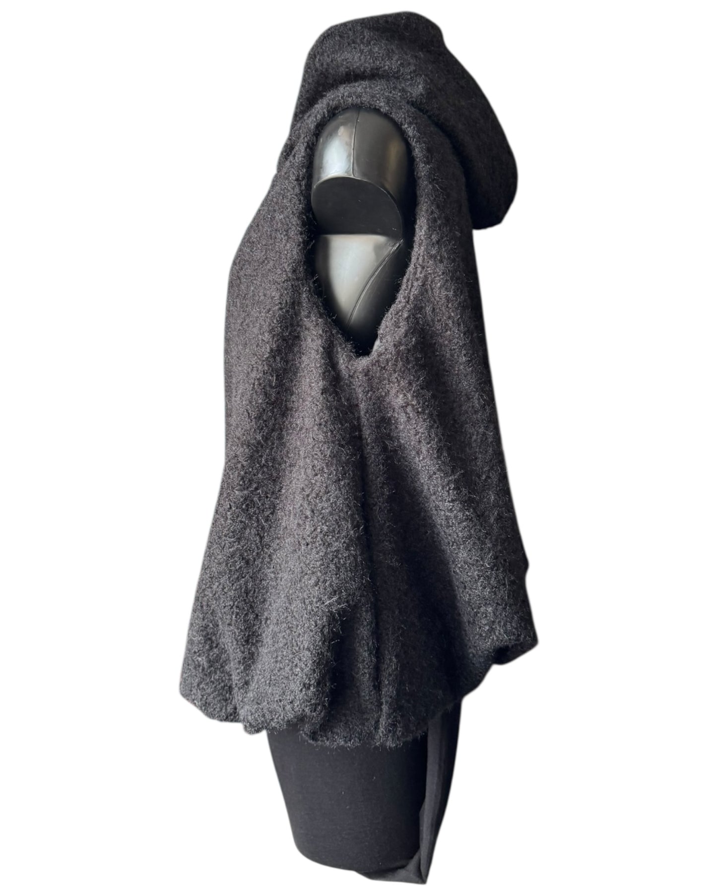 Caitlin puffball waistcoat/gilet - Black