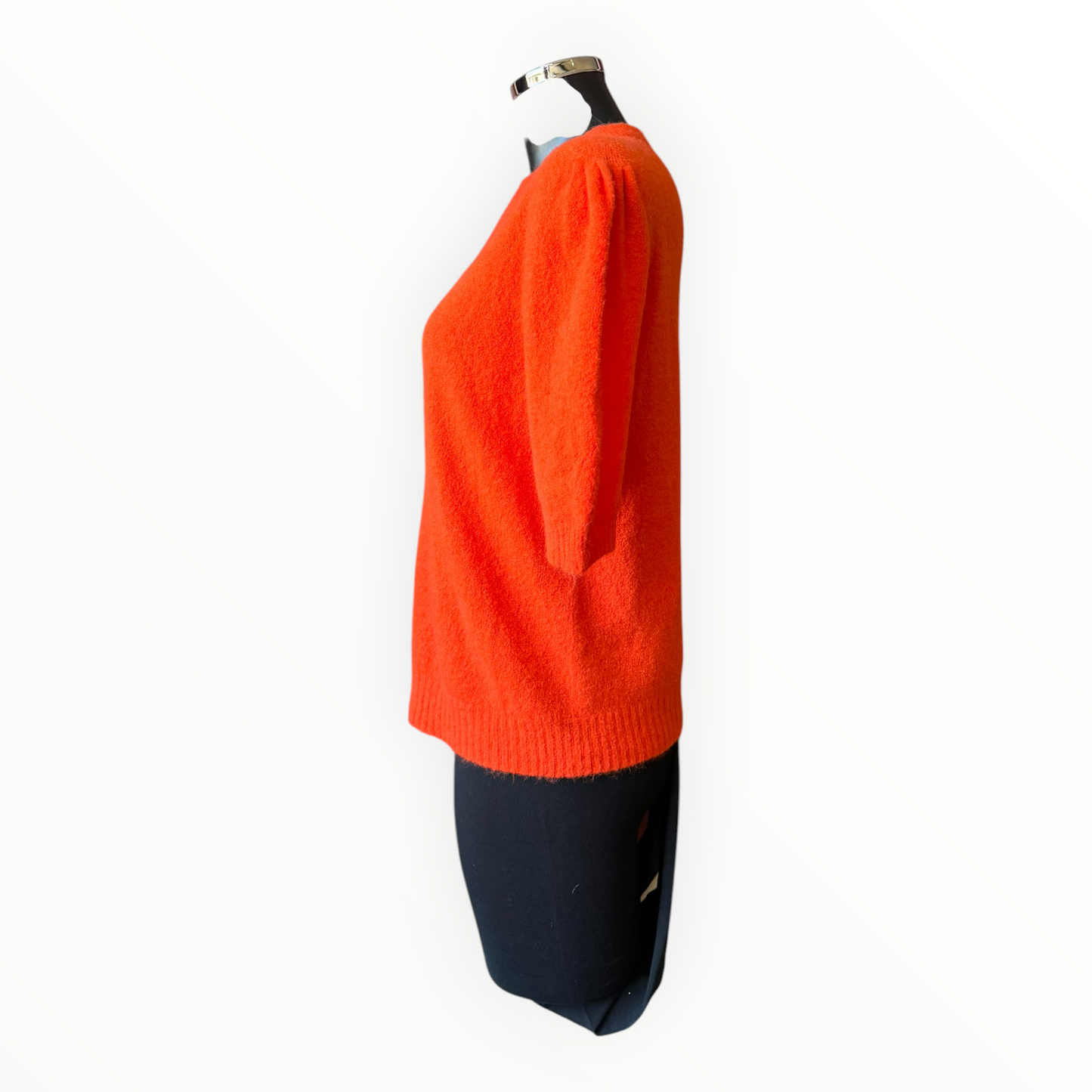 Laurie alpaca blend puff sleeve jumper - Orange