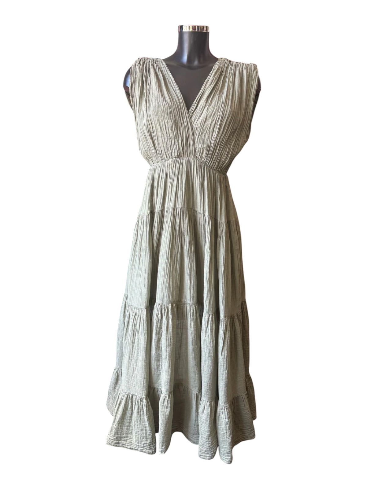 Ruby cotton summer dress - Khaki