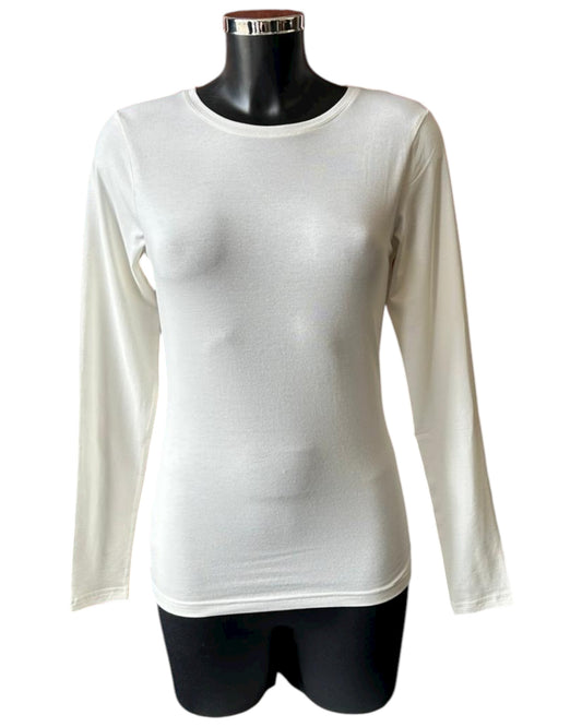 Byoung Pamila long sleeve layering top - Ivory