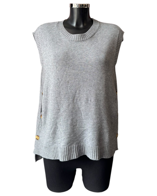 Macey soft knit tank top sweater - Grey