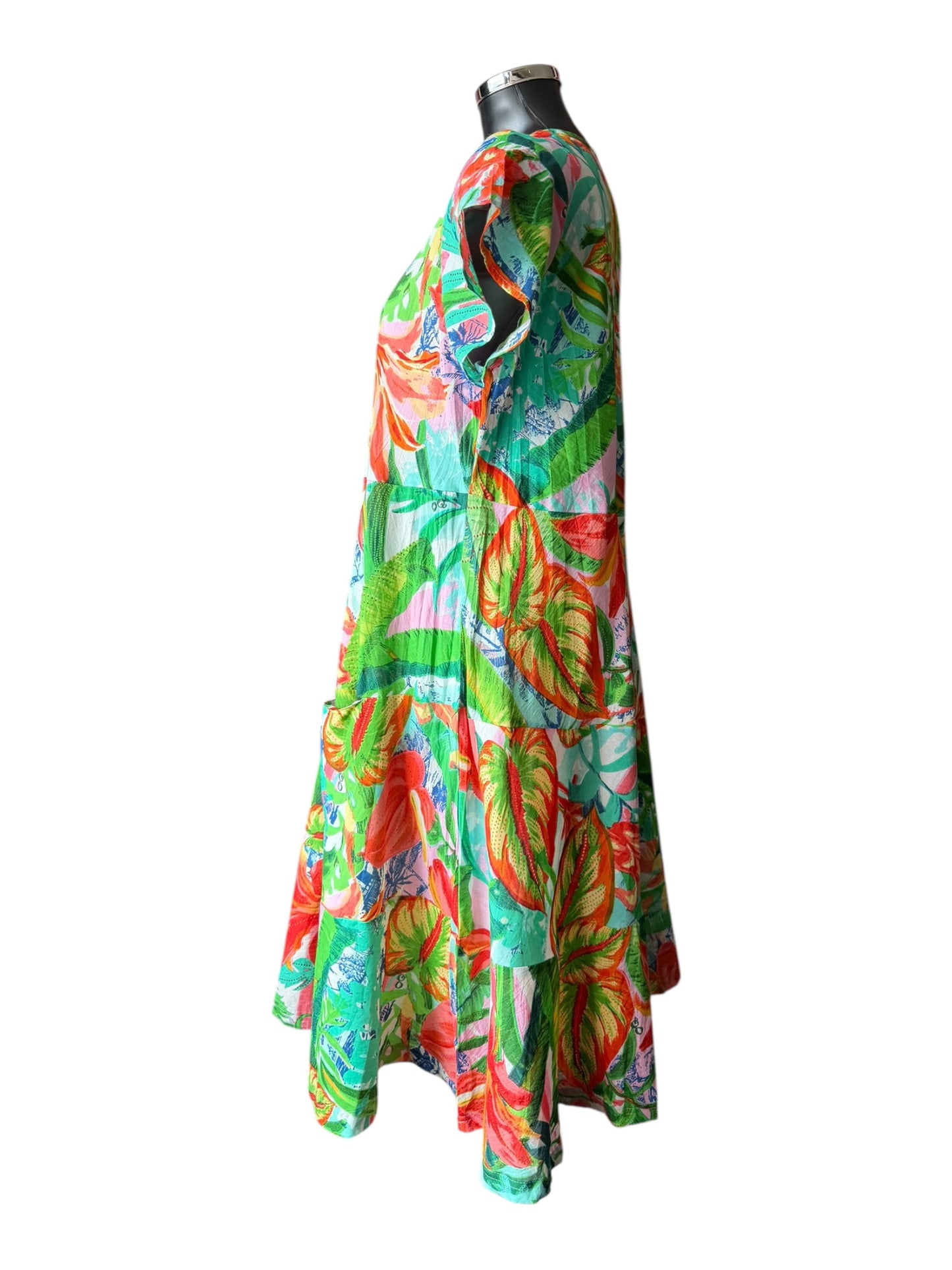 Orientique Equador layers short sleeve dress