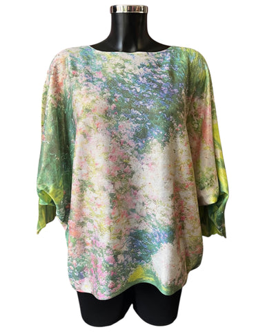 Cassidy lightweight floral jumper - Green mix