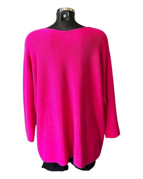 Becca soft knit swing jumper - cerise