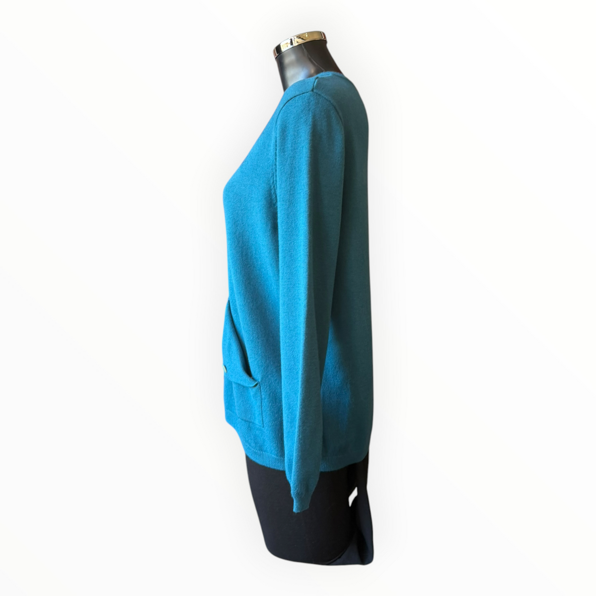 Debbie button pocket jumper - Teal