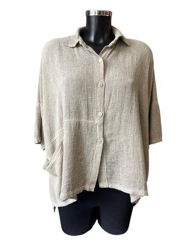 Casey range pocket button shirt - Mocha