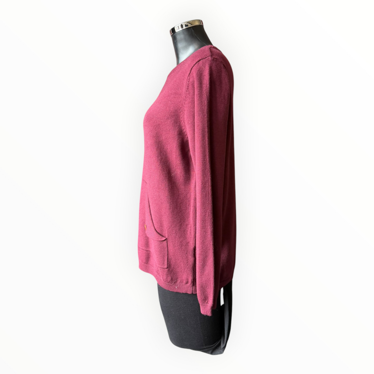 Debbie button pocket jumper - Wine