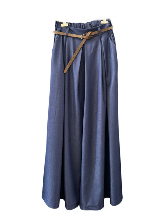 Charlie wide leg trousers - chambray Denim
