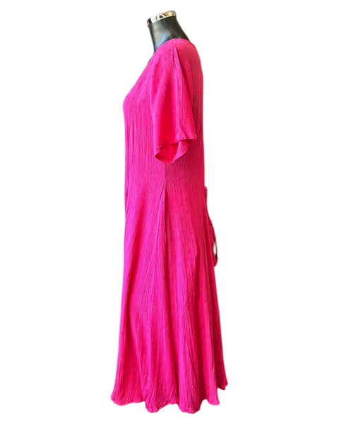 Orientique Dobey godet dress - Hot pink