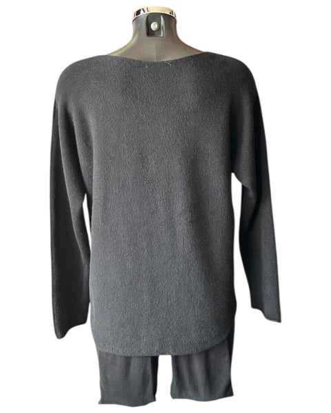 Toni short soft plain jumper - Black