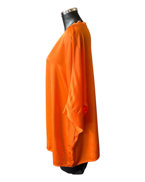 Tula silky batwing v neck top - Orange