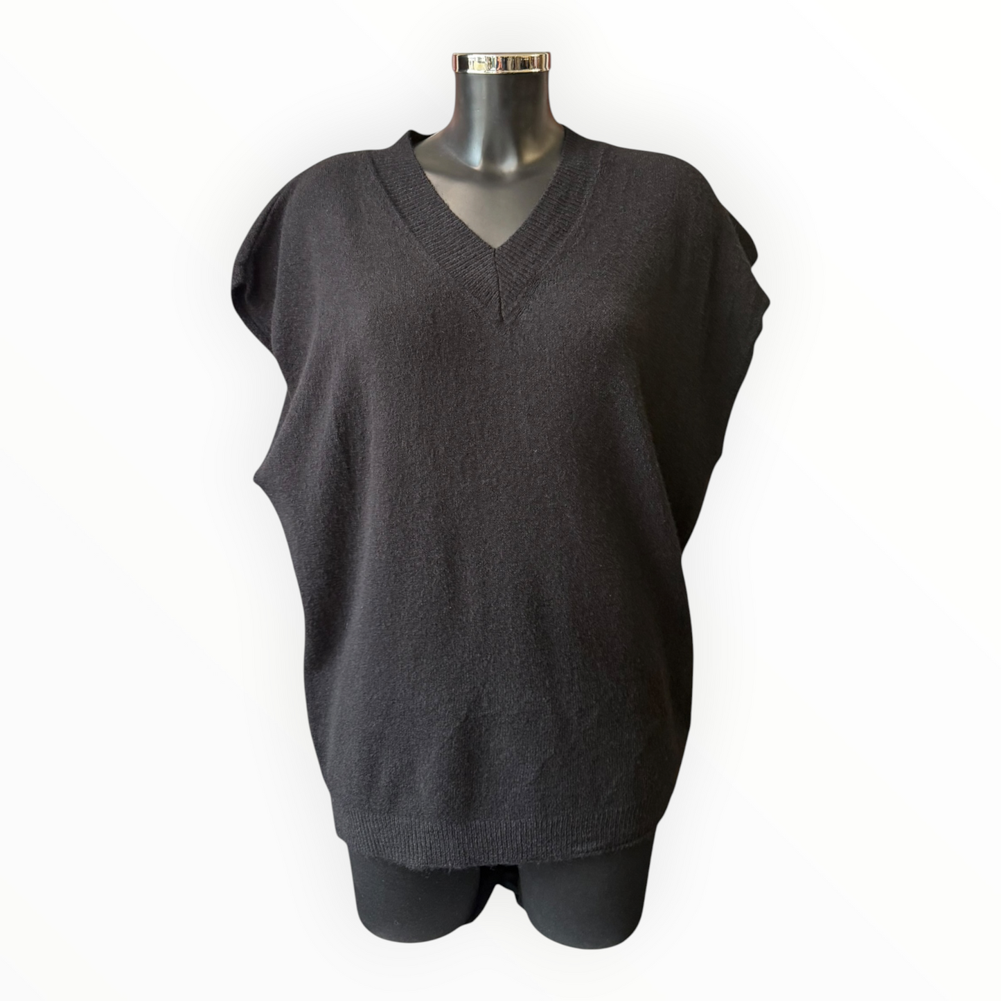 Patsy v neck tank top jumper - Black