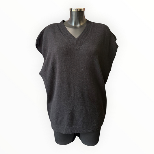 Patsy v neck tank top jumper - Black