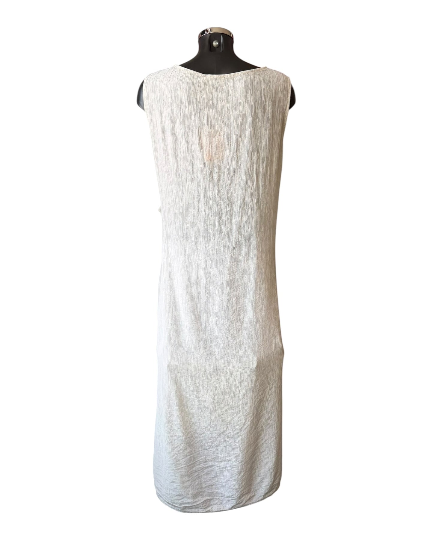 Milly range tie side dress - white