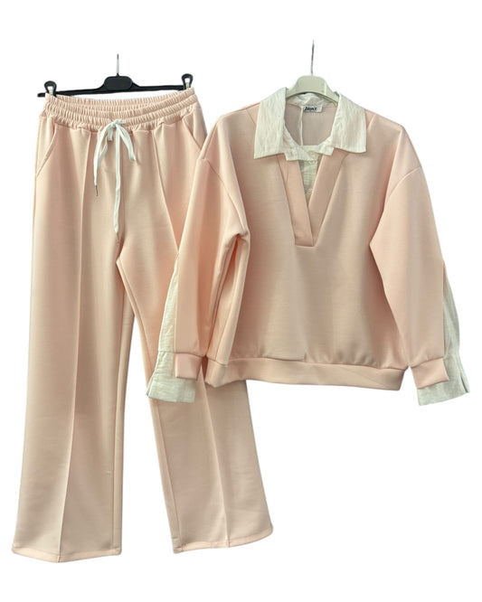 Clarissa Co ord trouser suit - Pink