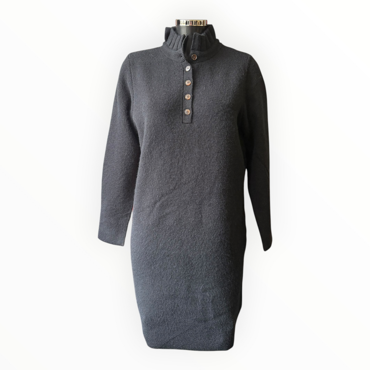Fern knitted jumper dress - Black