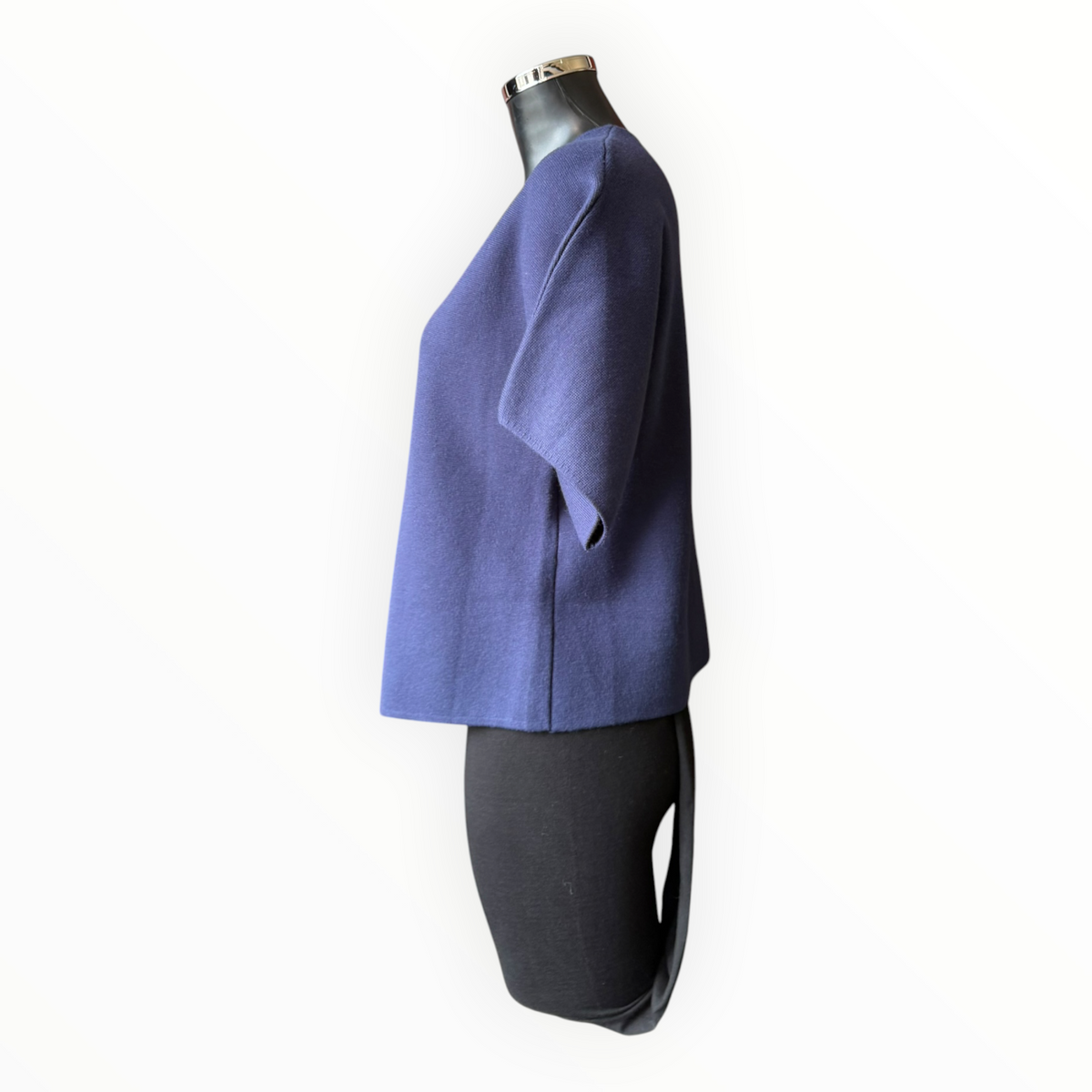 Rhona premium knit single button cardigan - Navy