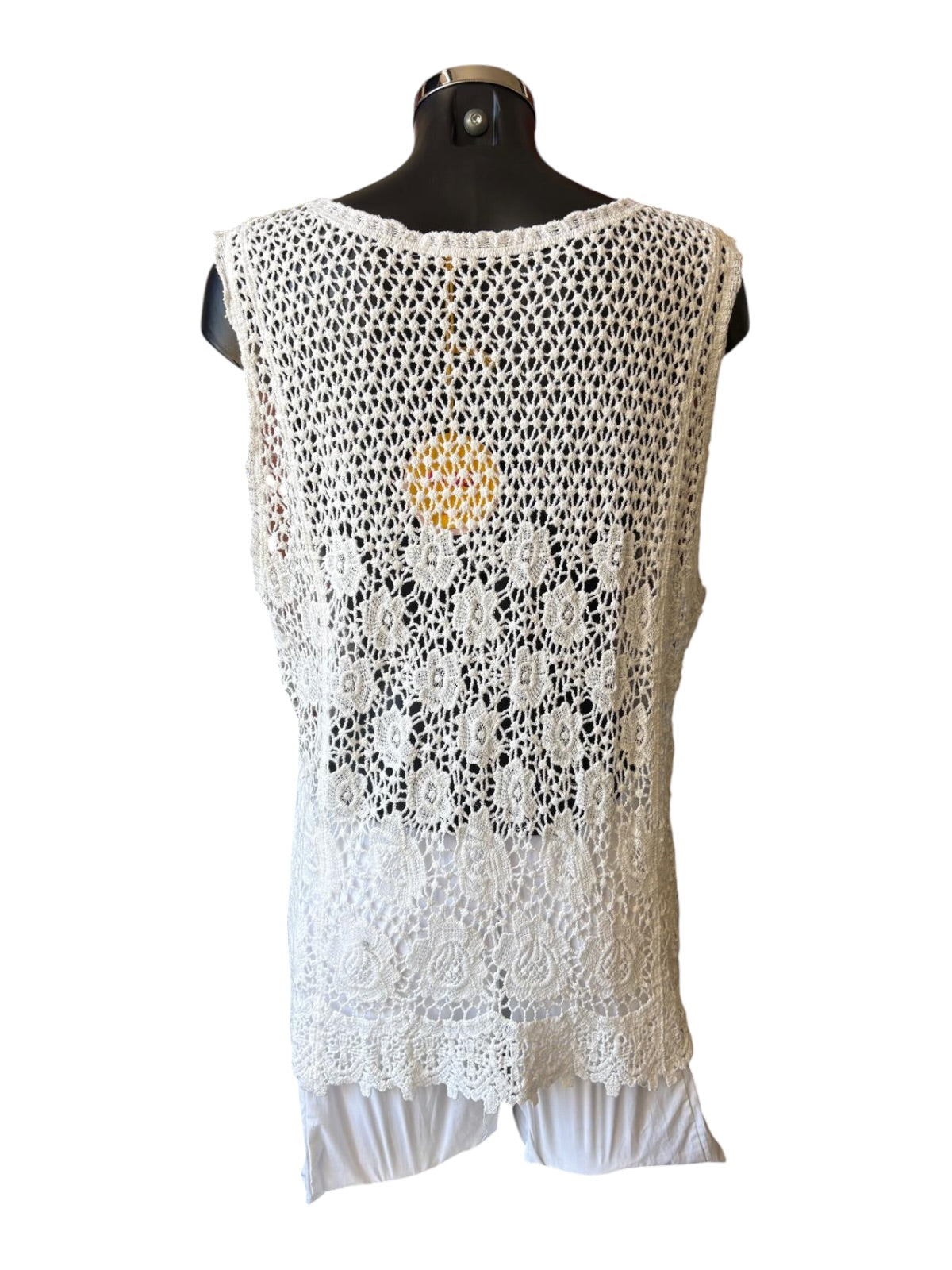 Eleanor crochet vest top - Ivory