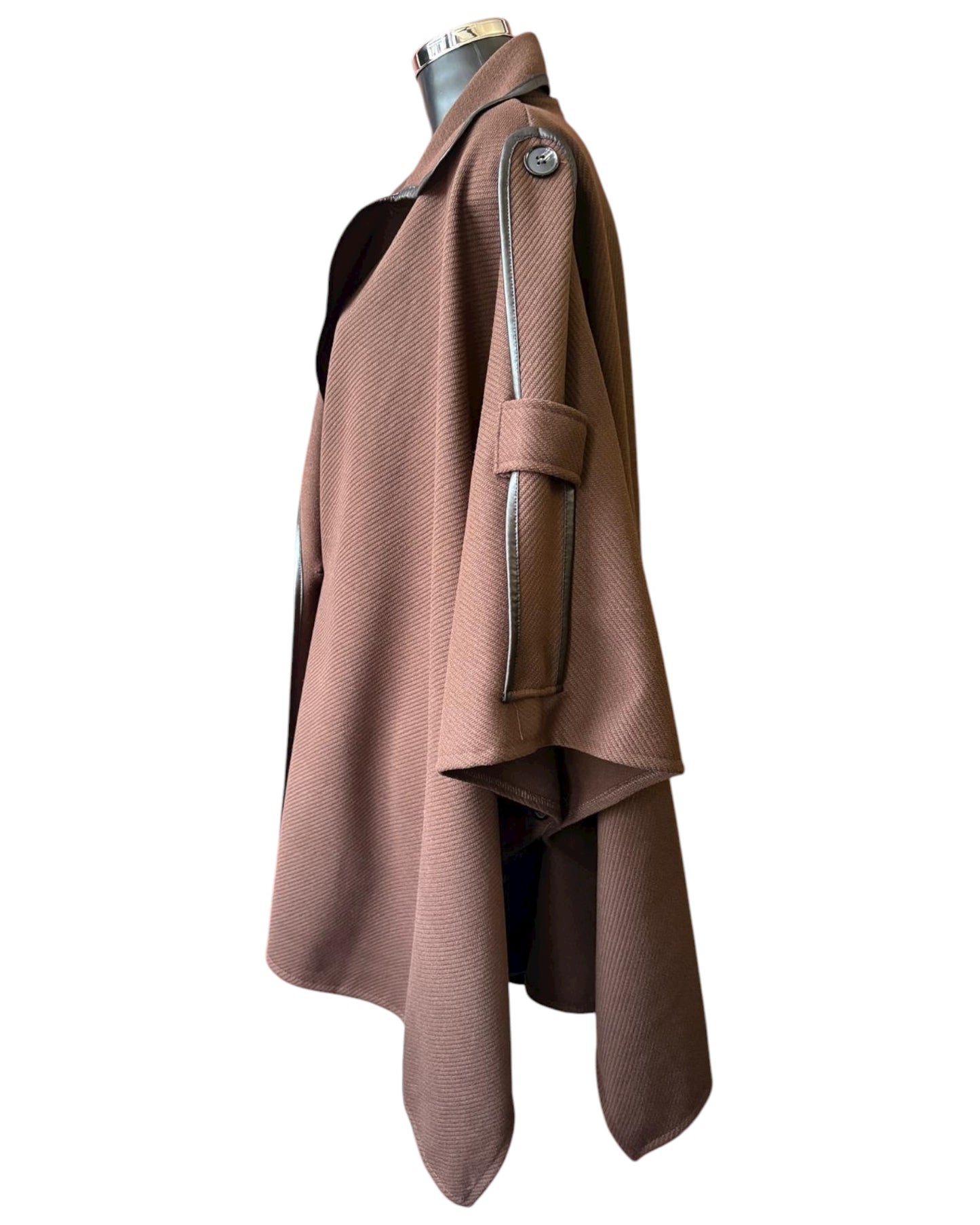 Odette cape coat - Chocolate