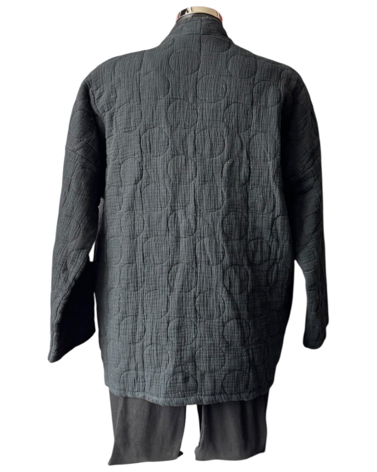 Lorna quilted kimono jacket - Black
