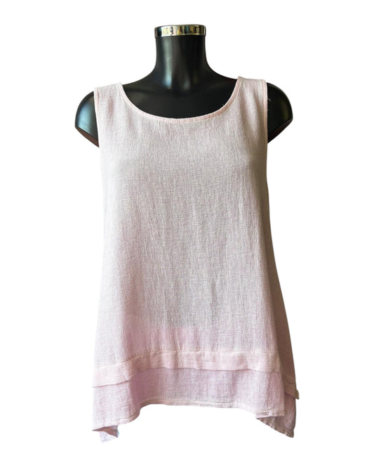 Casey range sleeveless top - Pink
