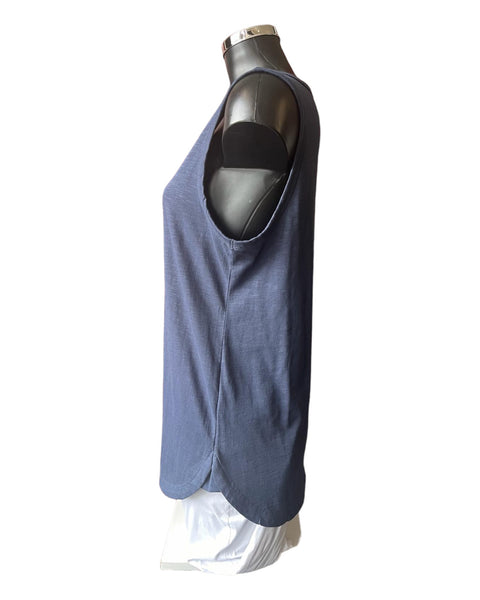 Orientique 100% Organic cotton vest top - Navy