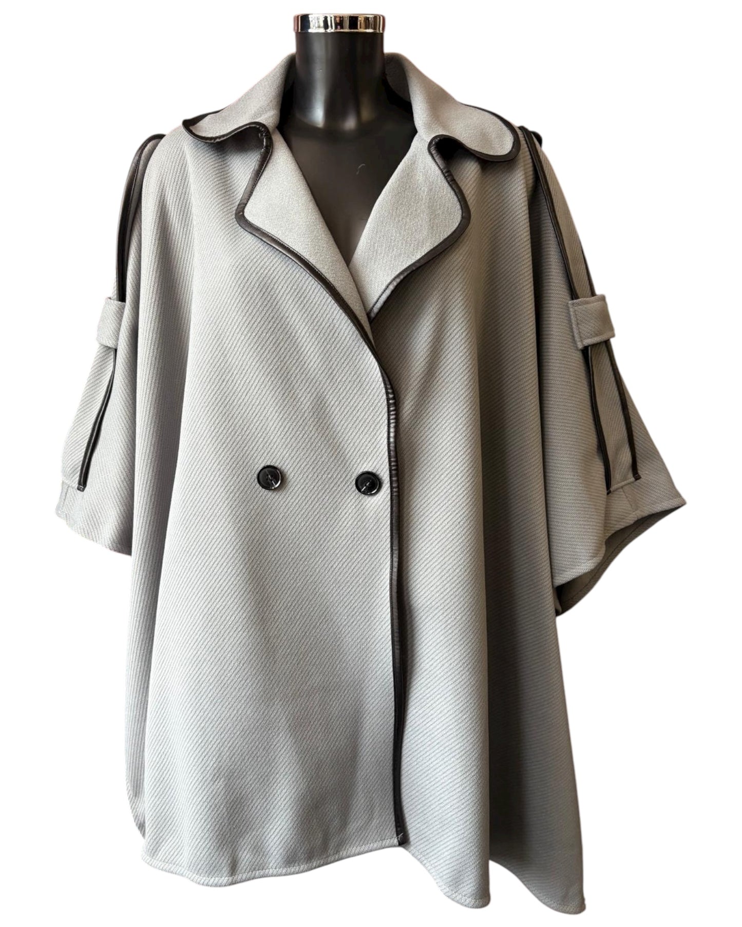 Odette cape coat - Grey
