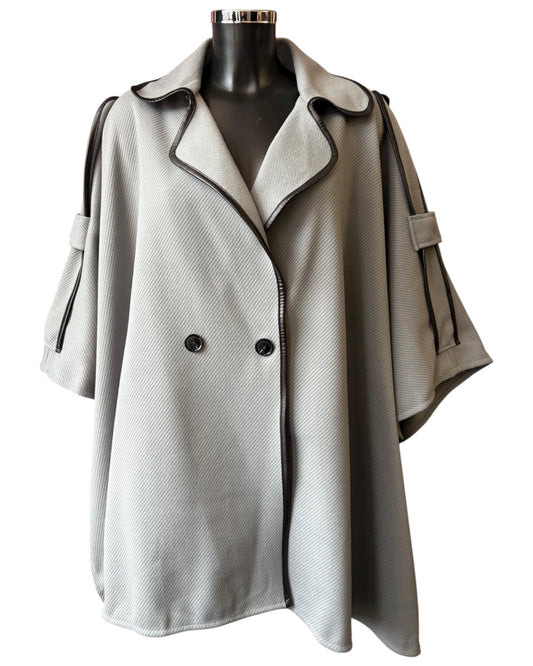 Odette cape coat - Grey