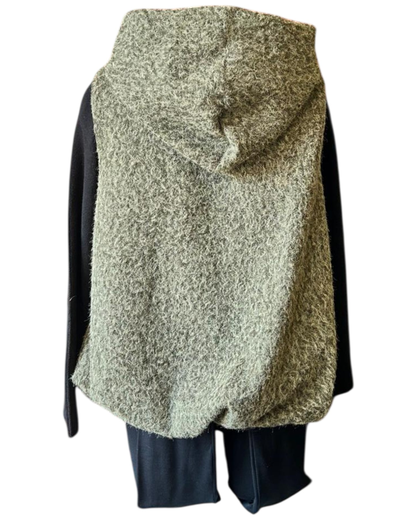 Caitlin puffball waistcoat/gilet - Khaki
