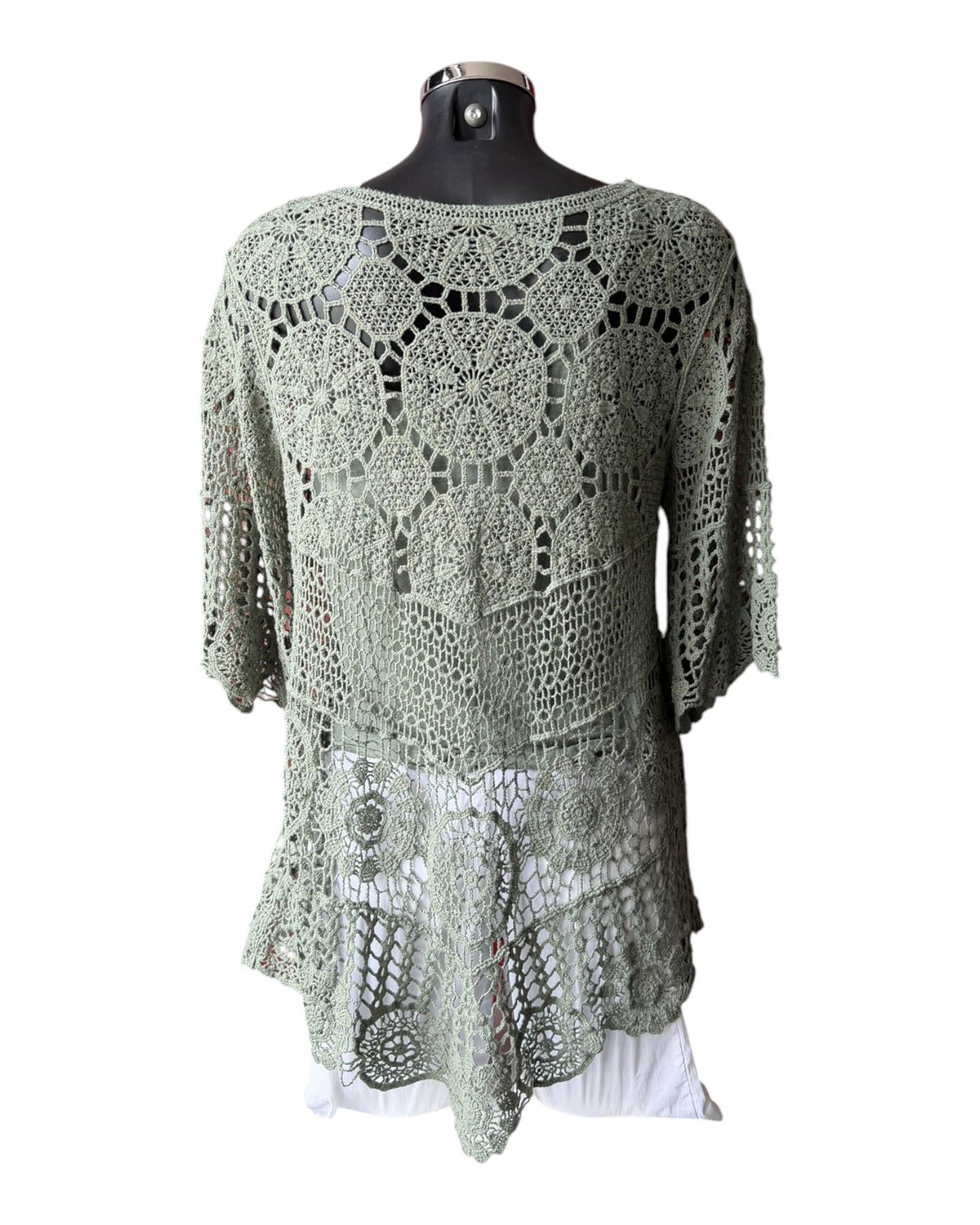 Bridgette 2 piece crochet top - Khaki