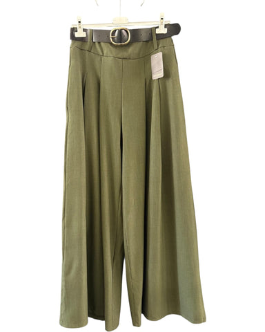 Charlie wide leg trousers - Khaki