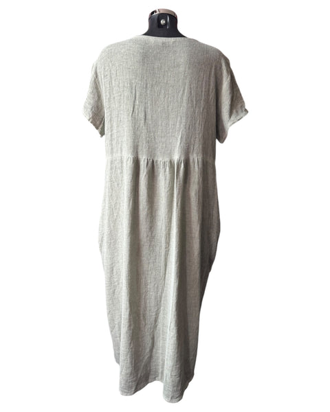 Casey range balloon dress - Khaki