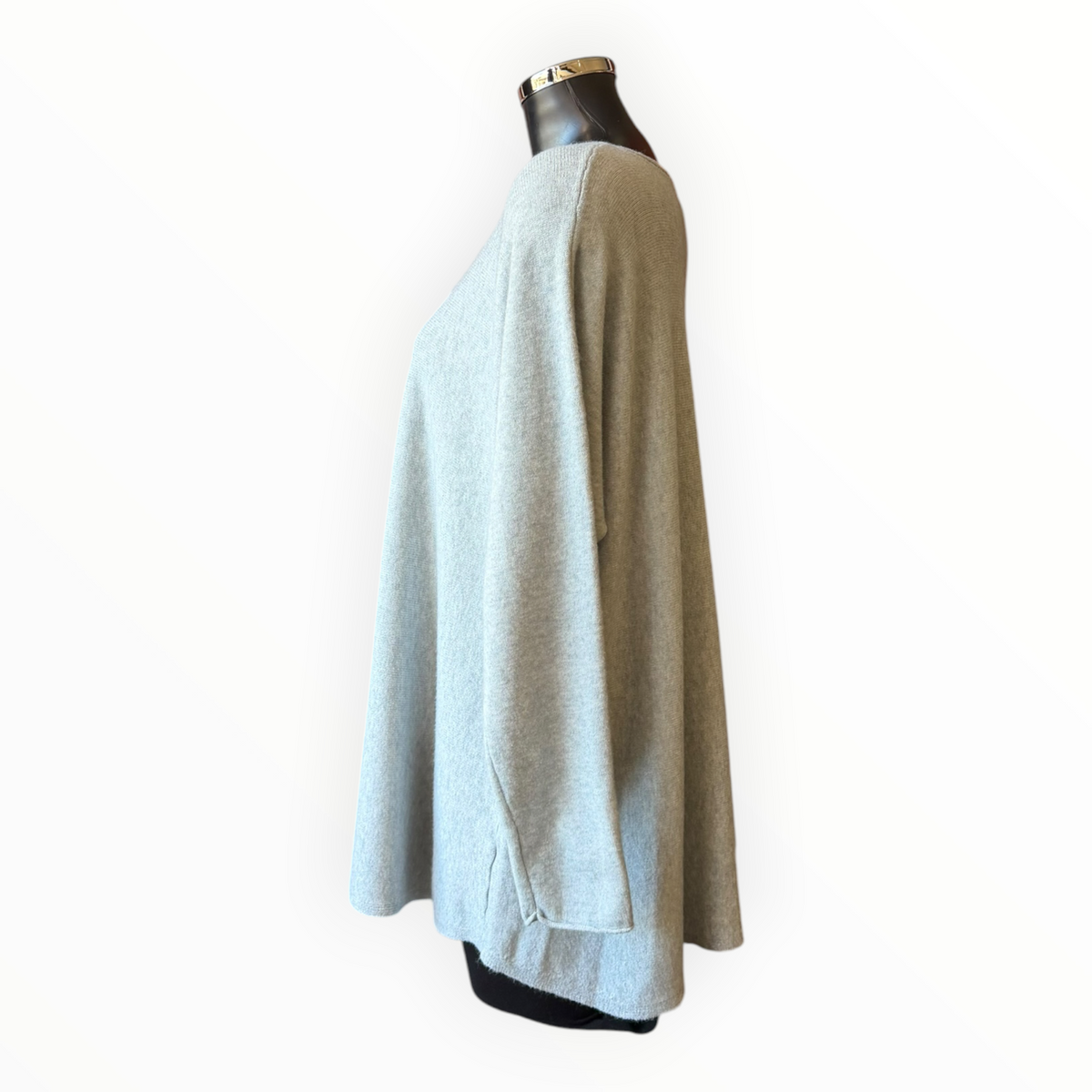 Sally soft knit swing jumper - Grey