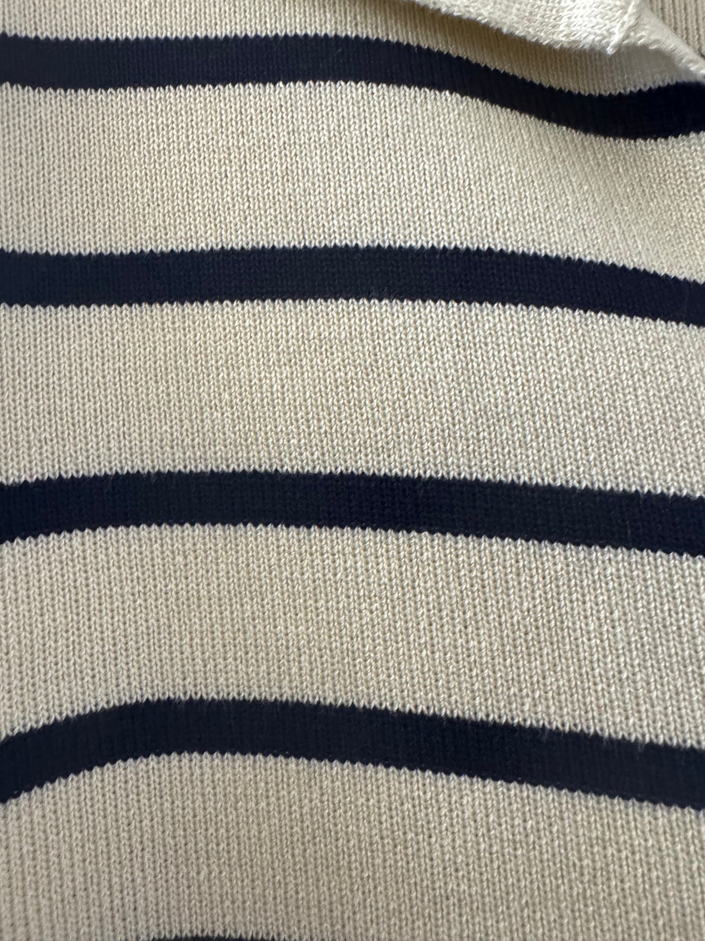 Angel navy/cream stripe co-ord knitted trouser suit