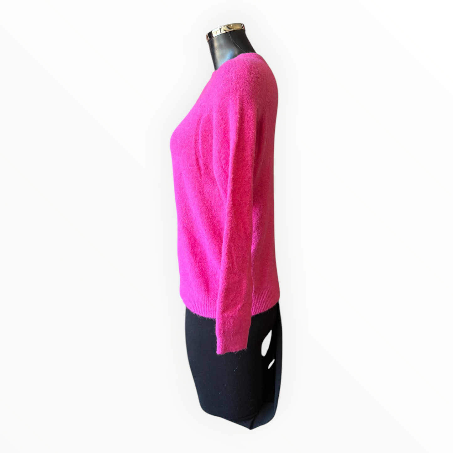 Laurie alpaca blend long sleeve jumper - Fuschia