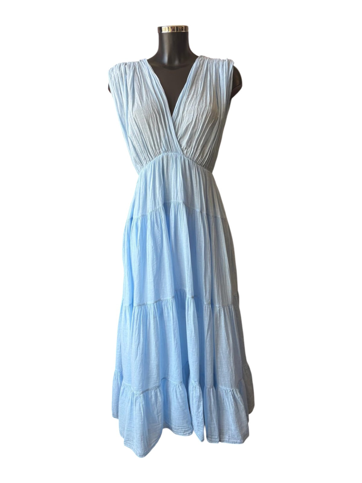Ruby cotton summer dress - Baby Blue
