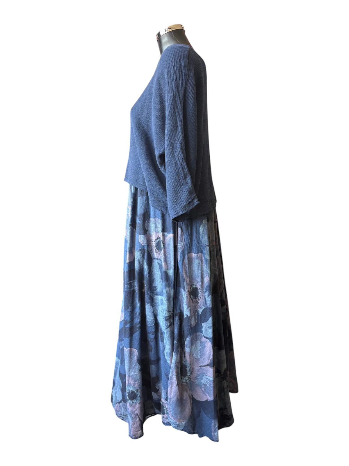 Nancy 2 piece dress and top set - Navy pattern