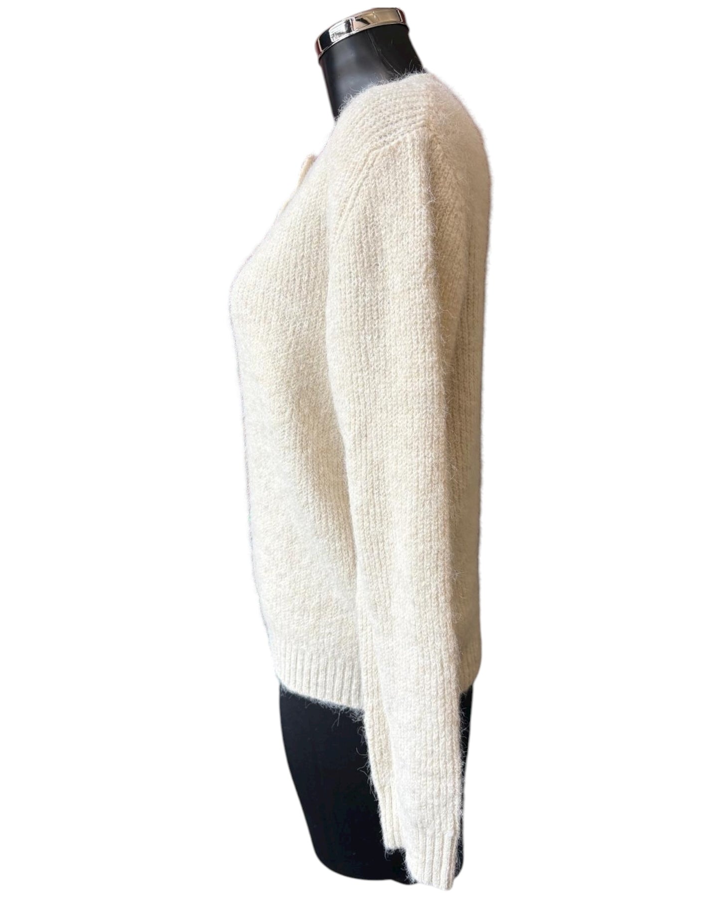 Harriet heart range button through cardigan - cream