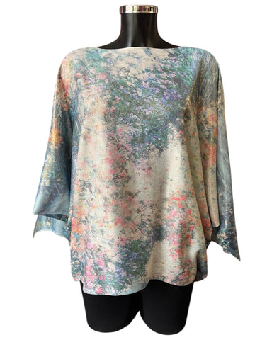 Cassidy lightweight floral jumper - Blue mix