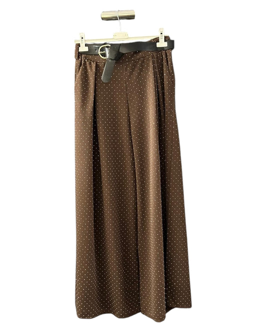 Charlie wide leg trousers - chocolate stud