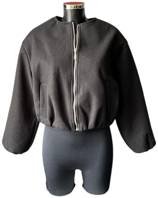 Lexi soft touch bomber jacket - Black