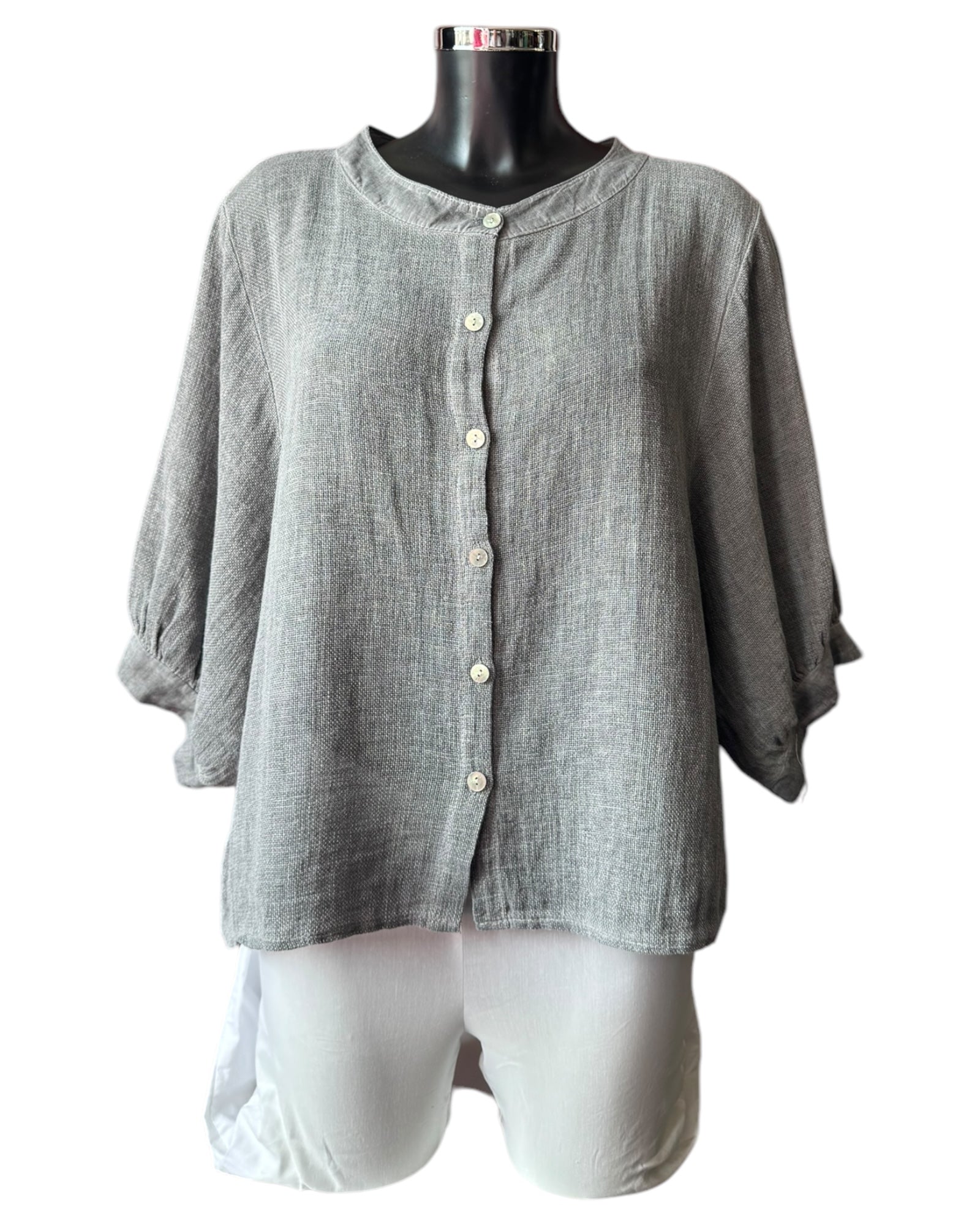 Casey range button through top - Grey