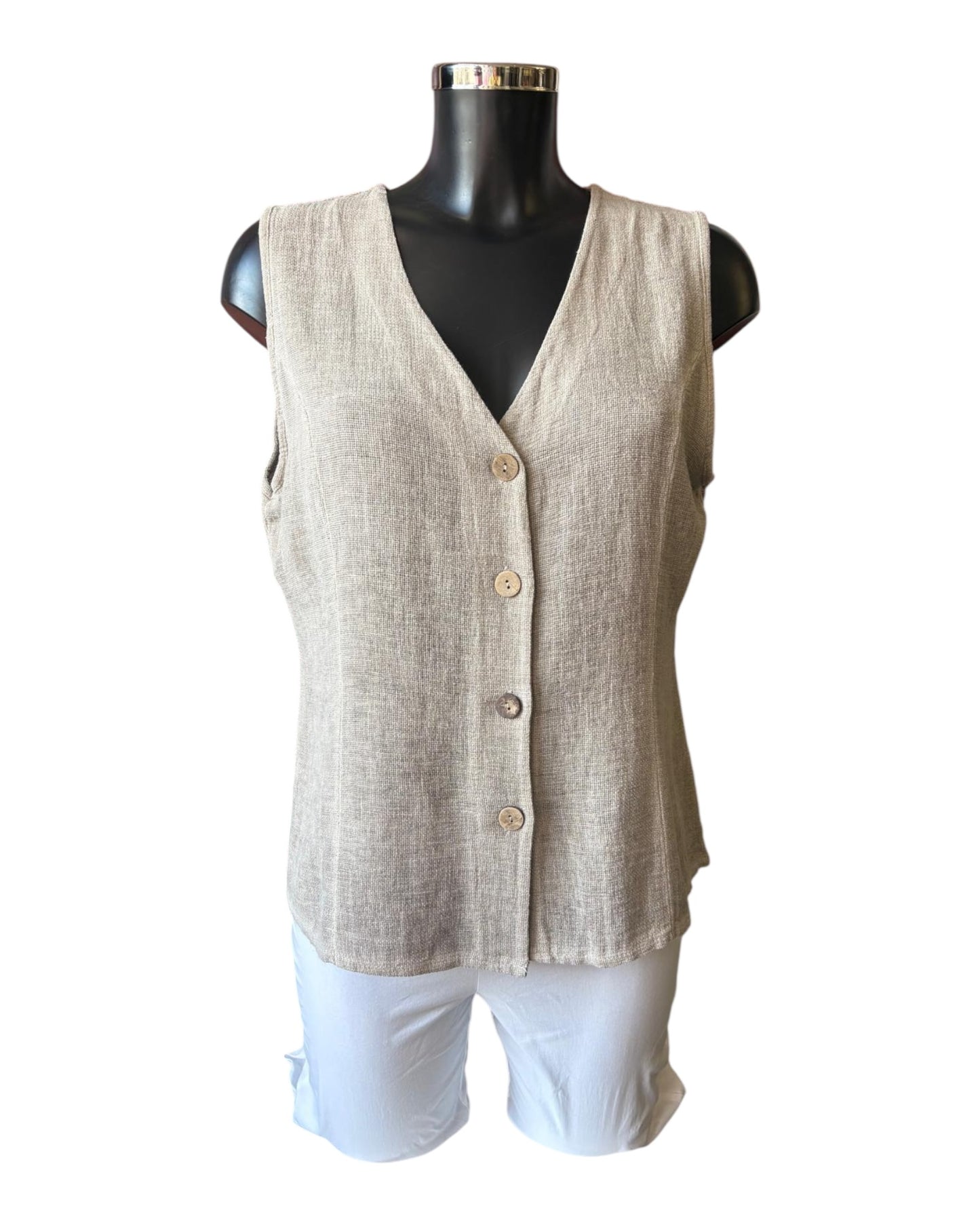 Casey range waistcoat top - Mocha